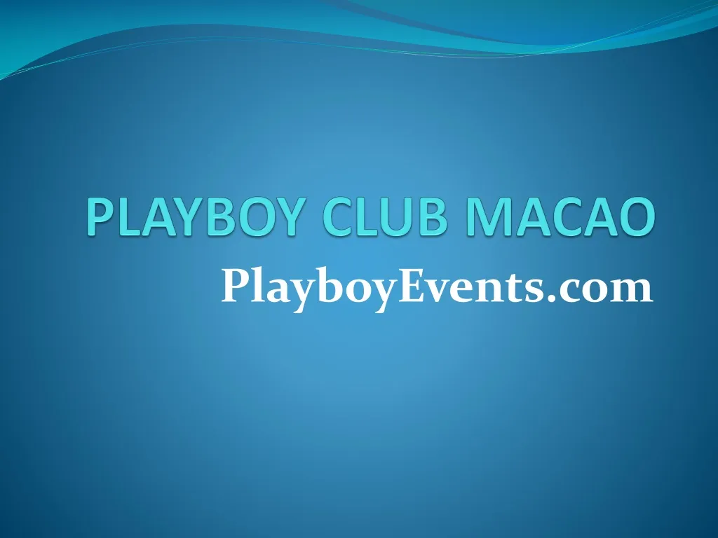 playboy club macao