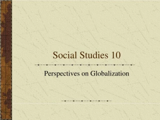 Social Studies 10 - slide 1