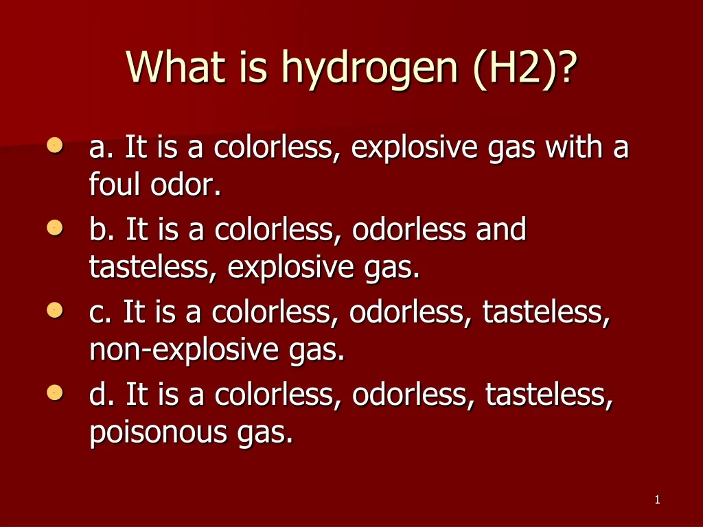 what is hydrogen h2