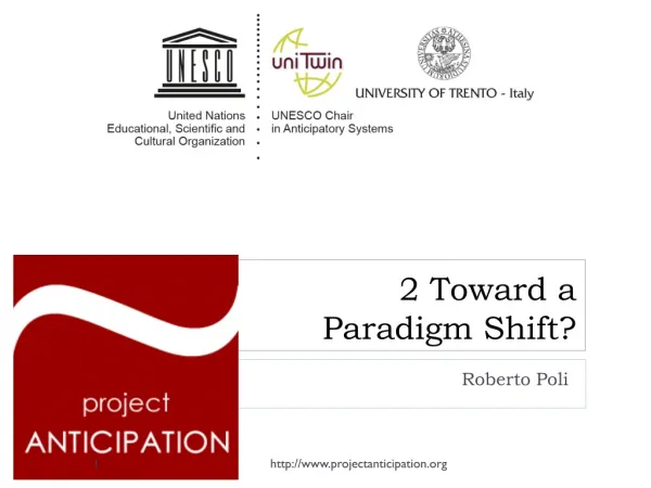 2 Toward a Paradigm Shift?