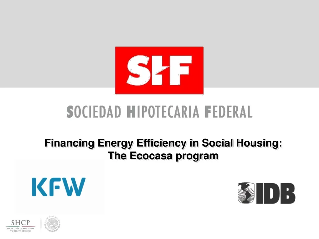 financing energy efficiency in social housing