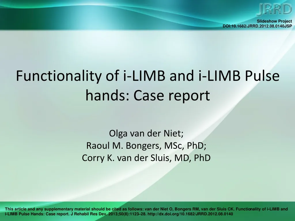 functionality of i limb and i limb pulse hands case report