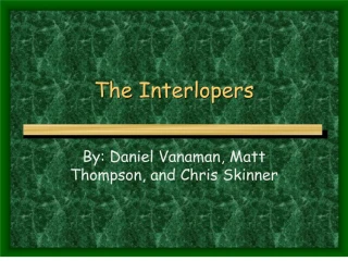 The Interlopers - slide 1