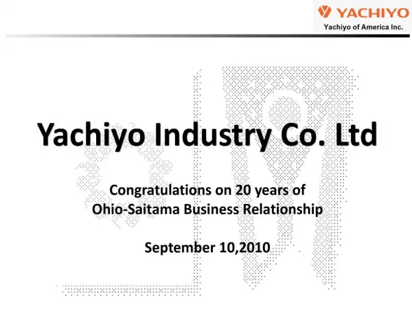 Yachiyo Industry Co. Ltd