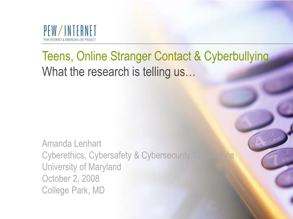 teens online stranger contact cyberbullying what