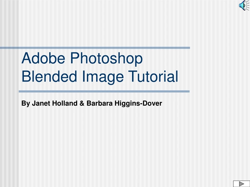 adobe photoshop blended image tutorial