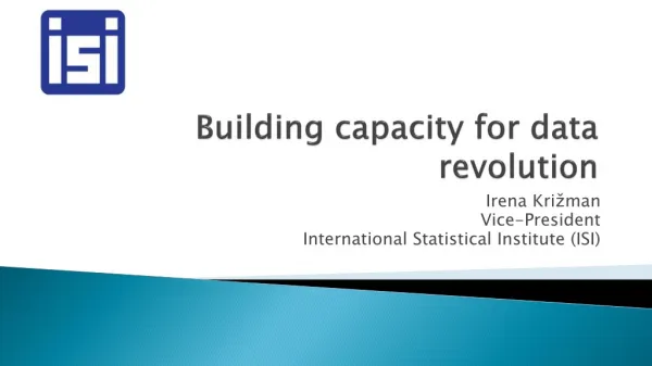 Building capacity for data revolution
