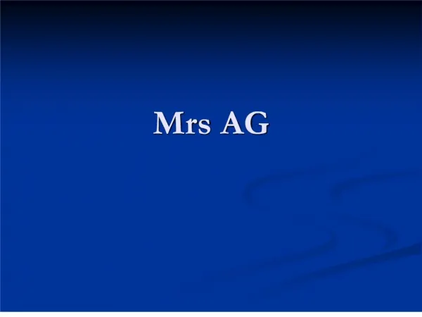 Mrs AG