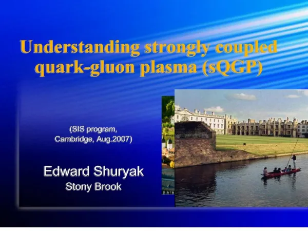 Understanding strongly coupled quark-gluon plasma sQGP
