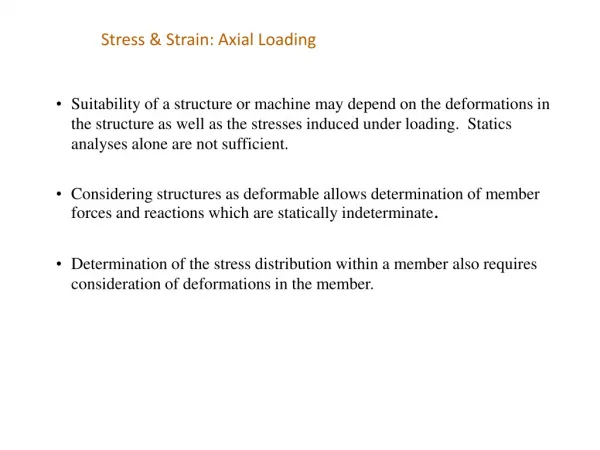 Stress &amp; Strain: Axial Loading