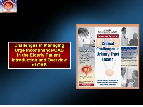 Challenges in Managing Urge Incontinence