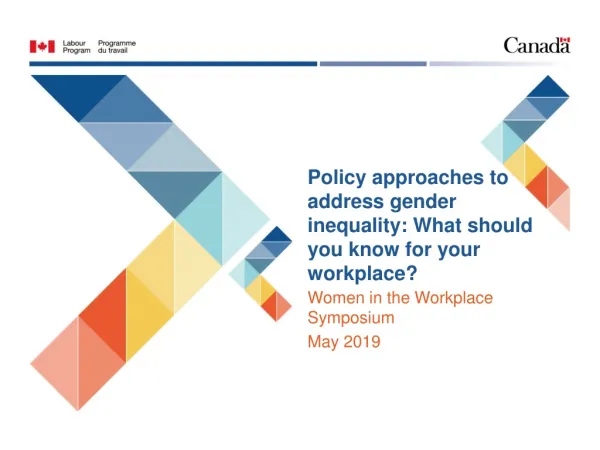 Policy approaches to address gender inequality: What should you know for your workplace?