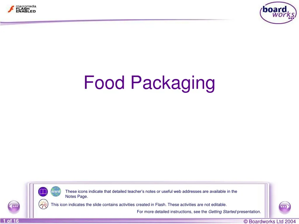 food packaging