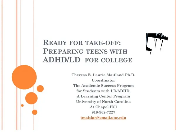 Ready for take-off: Preparing teens with ADHD