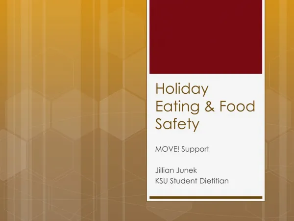 Holiday Eating &amp; Food Safety
