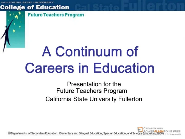 Education Careers PowerPoint