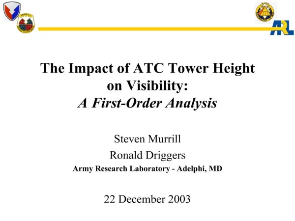 The Impact of ATC Tower Height on Visibility: A First-Order Analysis