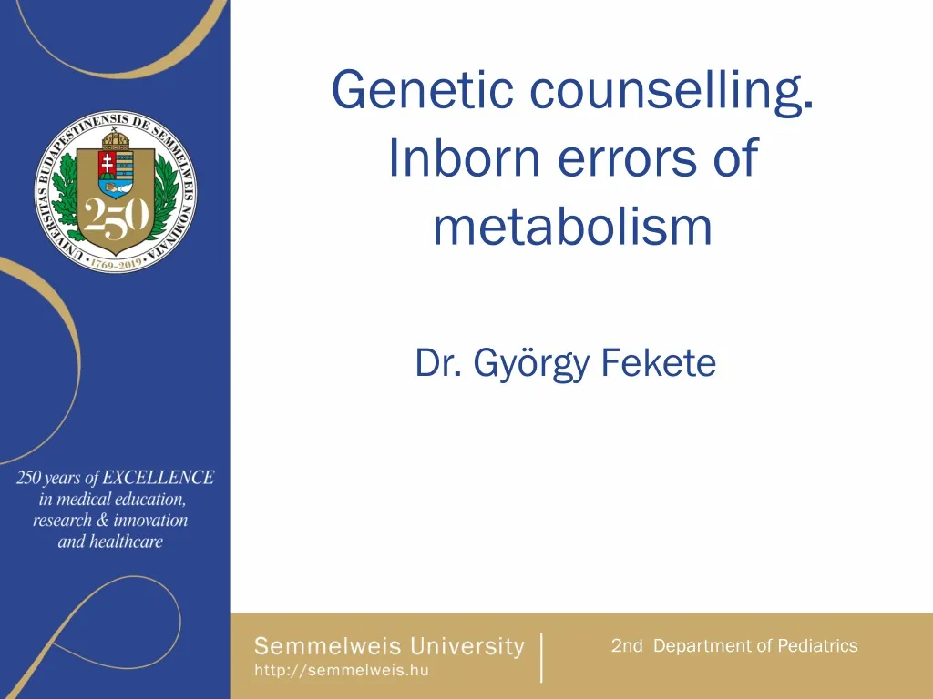 genetic counselling inborn errors of metabolism
