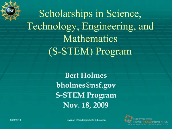 Scholarships in Science