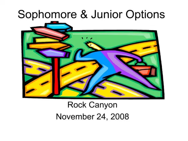 Sophomore Options