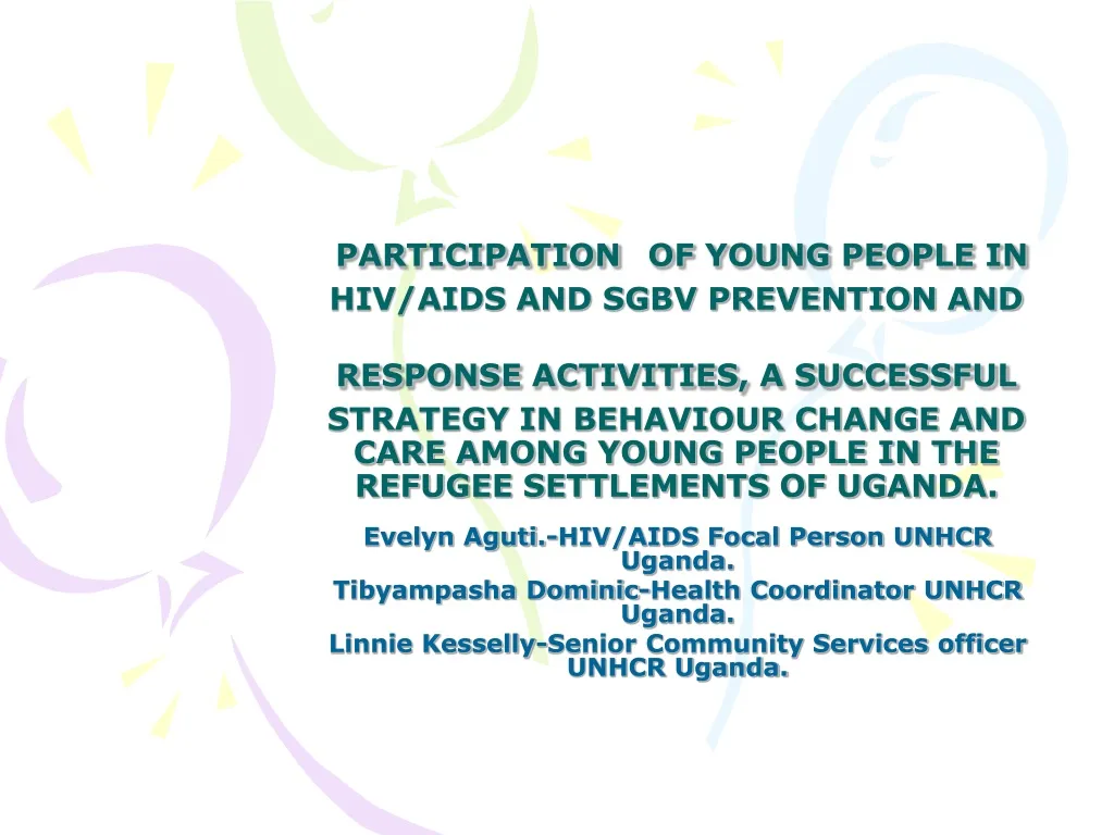 participation of young people in hiv aids