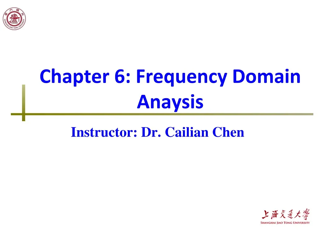 chapter 6 frequency domain anaysis