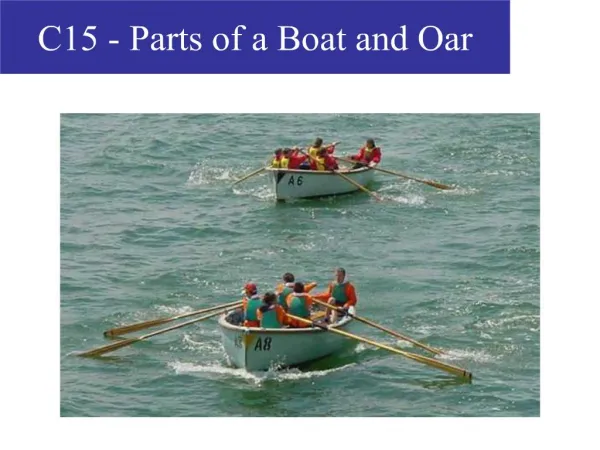 C15 - Parts of a Boat and Oar