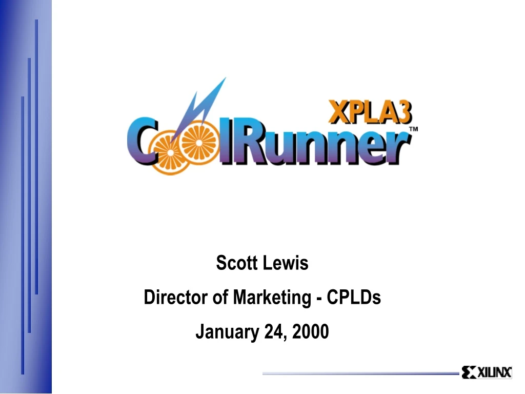 scott lewis director of marketing cplds january 24 2000