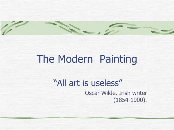 The Modern Painting