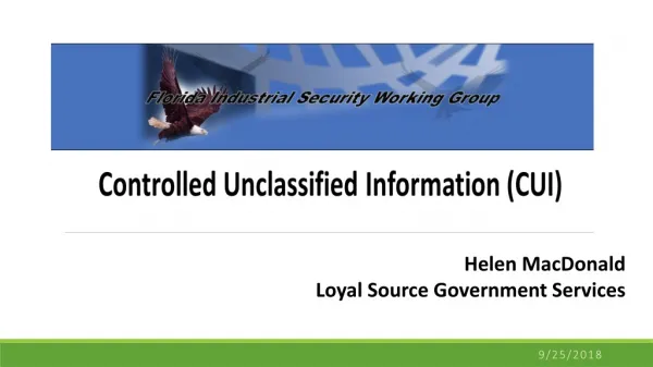 Marking &amp; Protecting Controlled Unclassified Information (CUI)