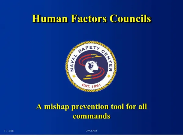 Human Factors Councils