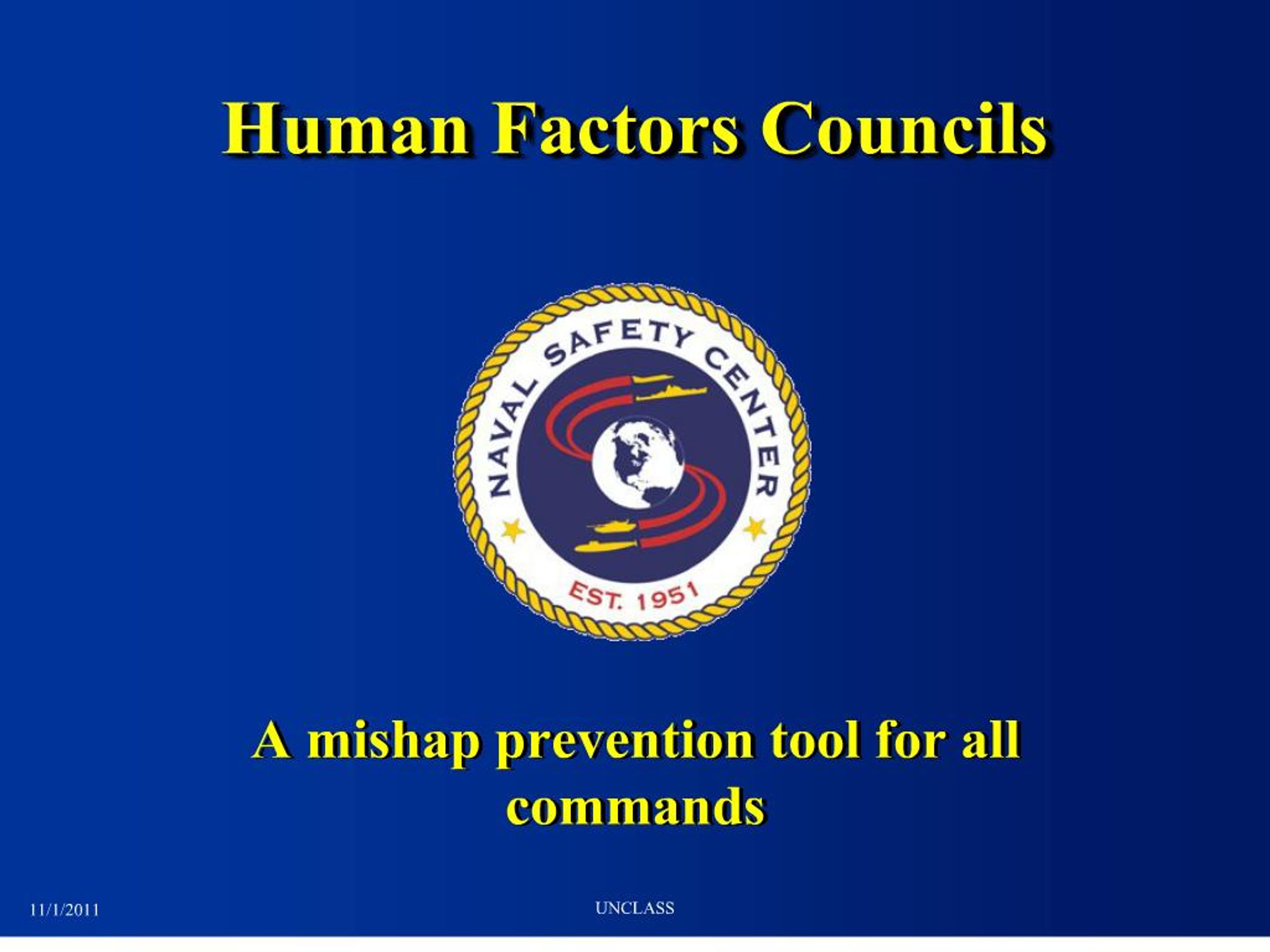 PPT - Human Factors Councils PowerPoint Presentation, free download ...