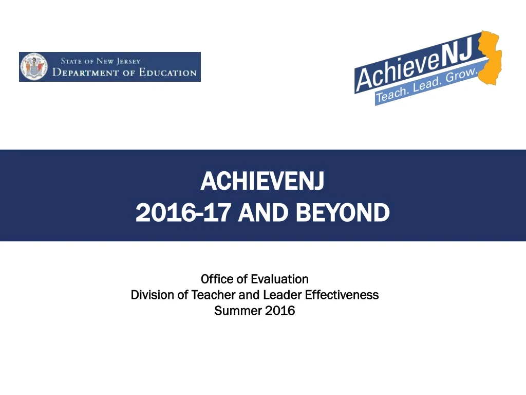 achievenj 2016 17 and beyond
