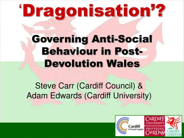 Steve Carr (Cardiff Council) &amp; Adam Edwards (Cardiff University)