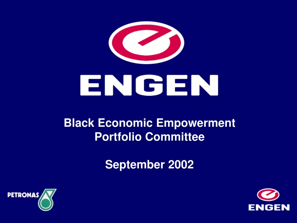 black economic empowerment portfolio committee