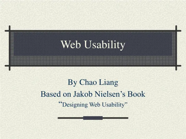 Web Usability