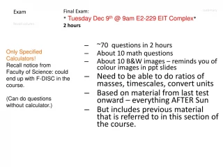 Exam - slide 1