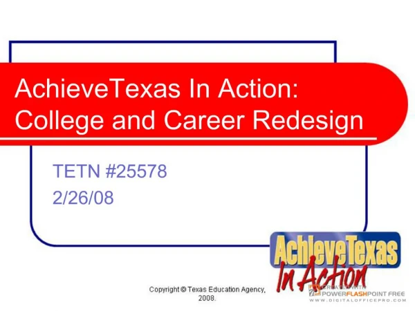 Copyright Texas Education Agency