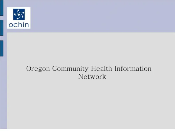 Oregon Community Health Information Network