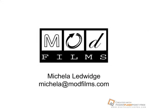 Michela Ledwidge michelamodfilms
