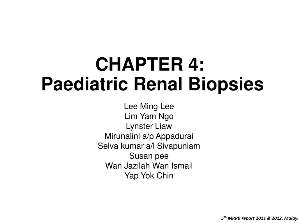 chapter 4 paediatric renal biopsies