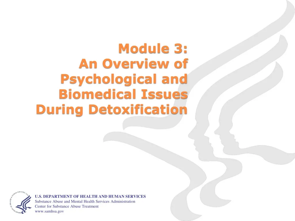 module 3 an overview of psychological and biomedical issues during detoxification
