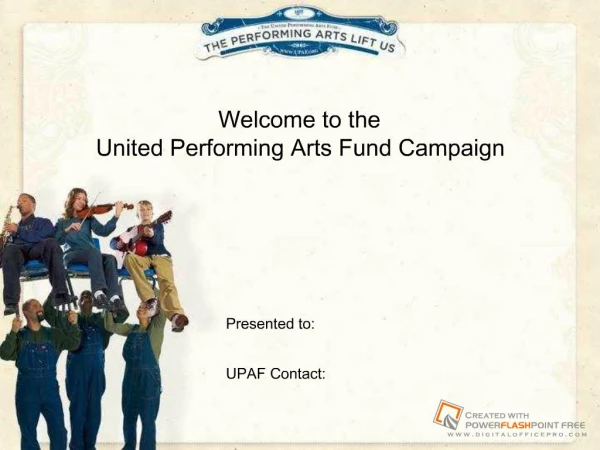 2009 UPAF PowerPoint Presentation