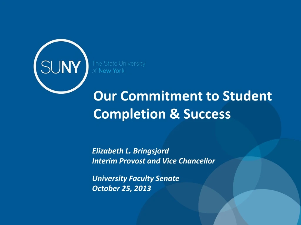 our commitment to student completion success