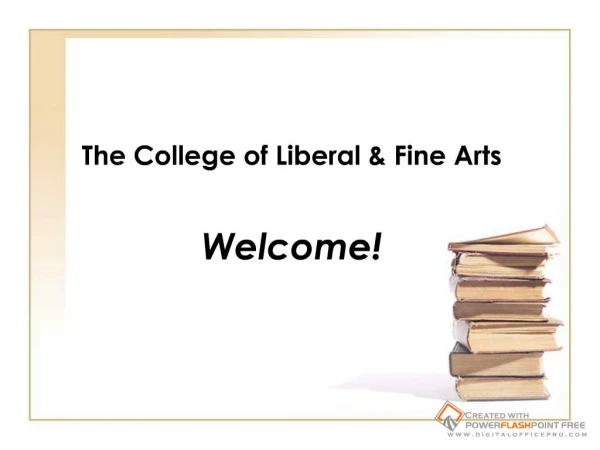 COLFA Advising Center Presentation - The College of Liberal ...