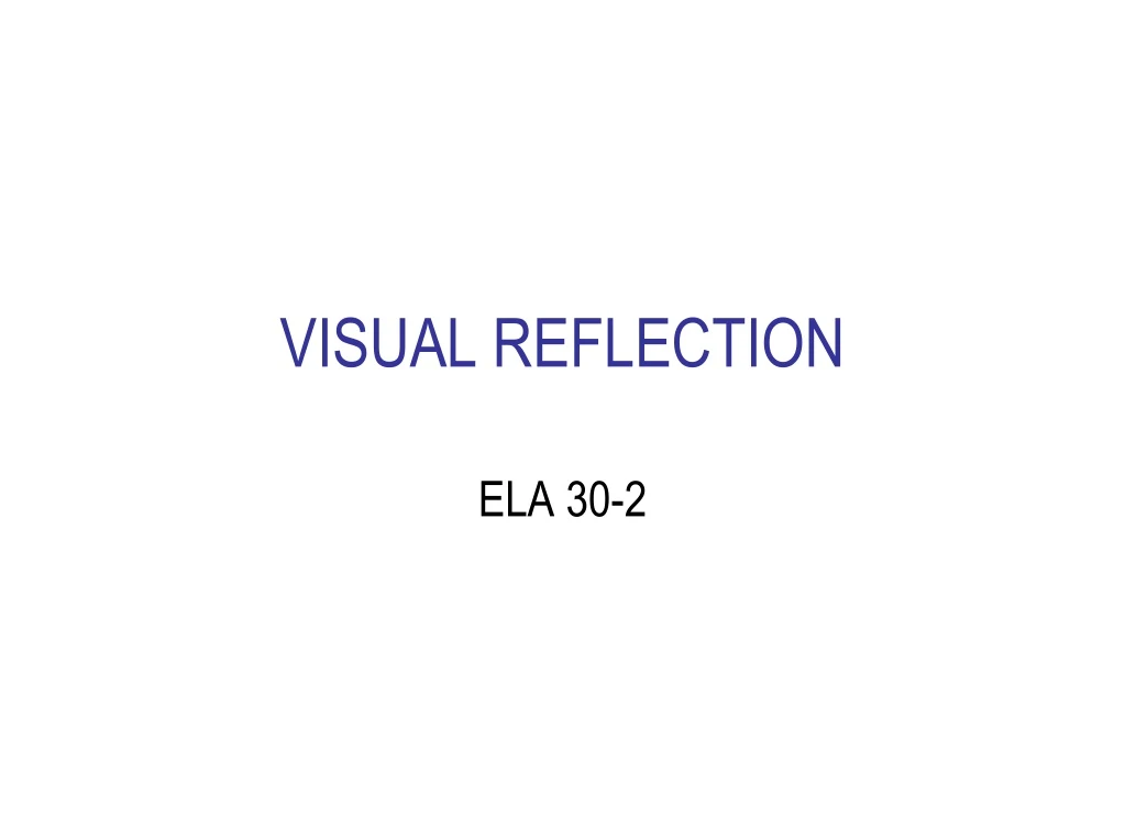 visual reflection