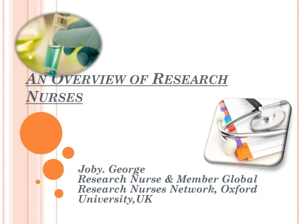 An Overview of Research Nurses