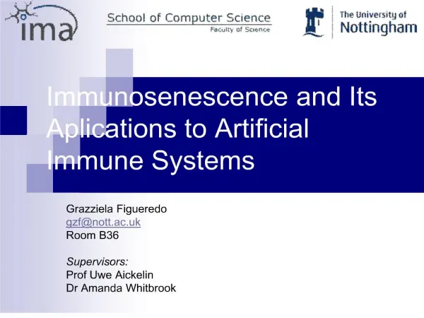 Immunosenescence and Its Aplications to Artificial Immune Systems