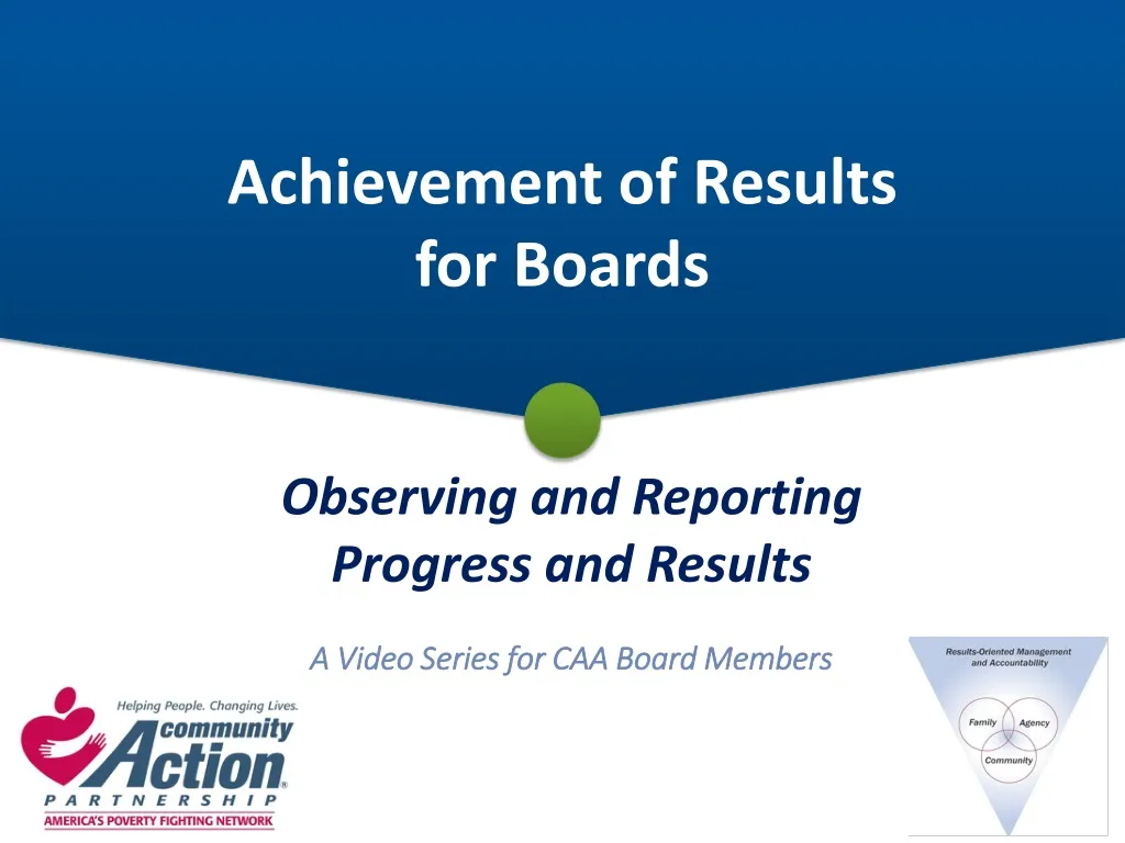 achievement of results for boards