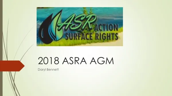2018 ASRA AGM